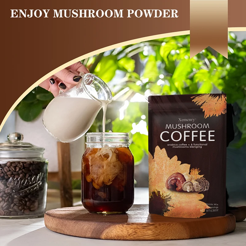 Organic Mushroom Coffee - Shiitake, Cordyceps, Supports Immune, Focus, Concentration, Stress, Digestion & Energy - 1 Pack - Image 5