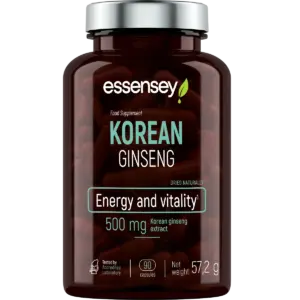 Essensey korean ginseng 500mg – 90 vegetable capsules | Ginseng supplement